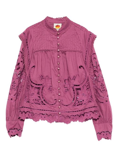 Camicia Floral-Cut-Out FARM RIO | 344402PINKL0027